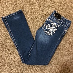 Miss Me Mid Rise Jeans, Dark Wash